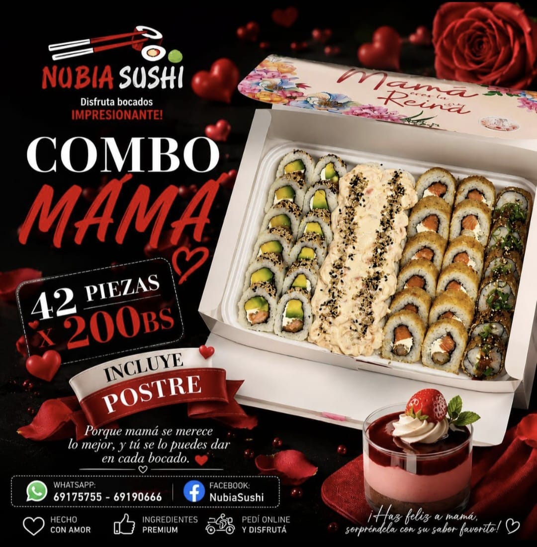 Combo Mamá — 42 piezas x 200Bs + Postre